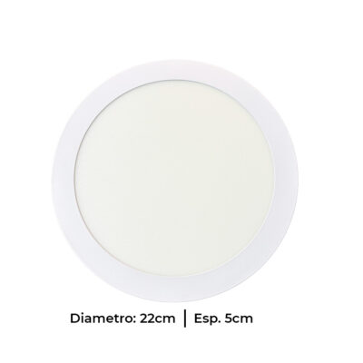 Panel LED de sobreponer redonda / RED-18SP